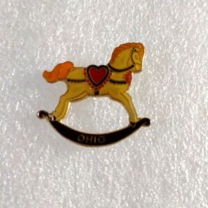 State travel hobby horse hat/lapel Ohio pin.